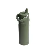 Термобутылка Stanley IceFlow Flip Straw 2.0 0,7 л, AeroLight, держит холод до 10 ч, зелёная Dried Pine — фото 2