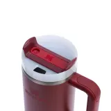 Термокружка Stanley Quencher H2.O FlowState 1,18 л с ручкой, поворотной крышкой и трубочкой, Cranberry клюквенная — фото 2