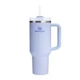 Термокружка Stanley Quencher H2.O FlowState 1,18 л для автомобильного подстаканника, с трубочкой, Dew Drop голубая — фото 1