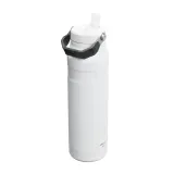 Бутылка-термос Stanley IceFlow Flip Straw 2.0 1,06 л, мундштук с трубочкой, сталь 18/8, белая Chalk — фото 2