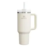 Термокружка Stanley Quencher H2.O FlowState 1,18 л с трубочкой и ручкой, сталь 18/8, Cream 2.0 кремовая — фото 1