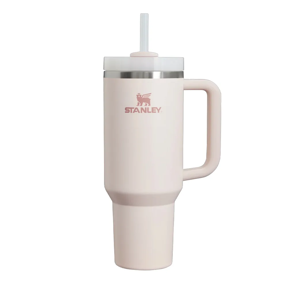 Термокружка Stanley Quencher H2.O FlowState 1,18 л, сталь 18/8, крышка FlowState с трубочкой, Rose Quartz 2.0 розовая