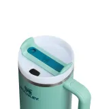 Термокружка Stanley Quencher H2.0 FlowState 1,18 л с трубочкой и ручкой, вакуумная изоляция, Spring Green зелёная — фото 3