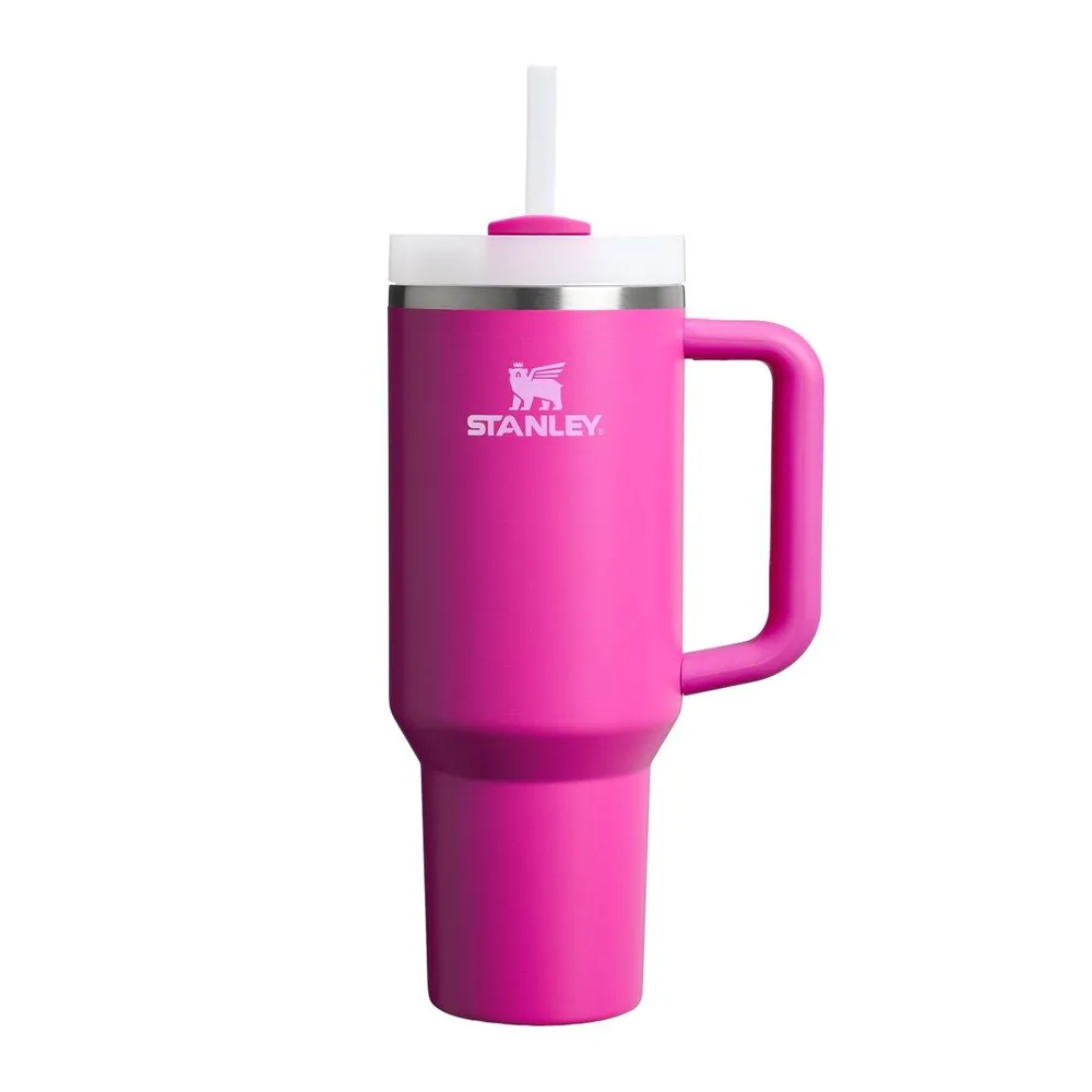 Термокружка Stanley Quencher H2.O FlowState 1,18 л с трубочкой, крышка с 3 положениями, Violet Blossom