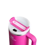 Термокружка Stanley Quencher H2.O FlowState 1,18 л с трубочкой, крышка с 3 положениями, Violet Blossom — фото 2