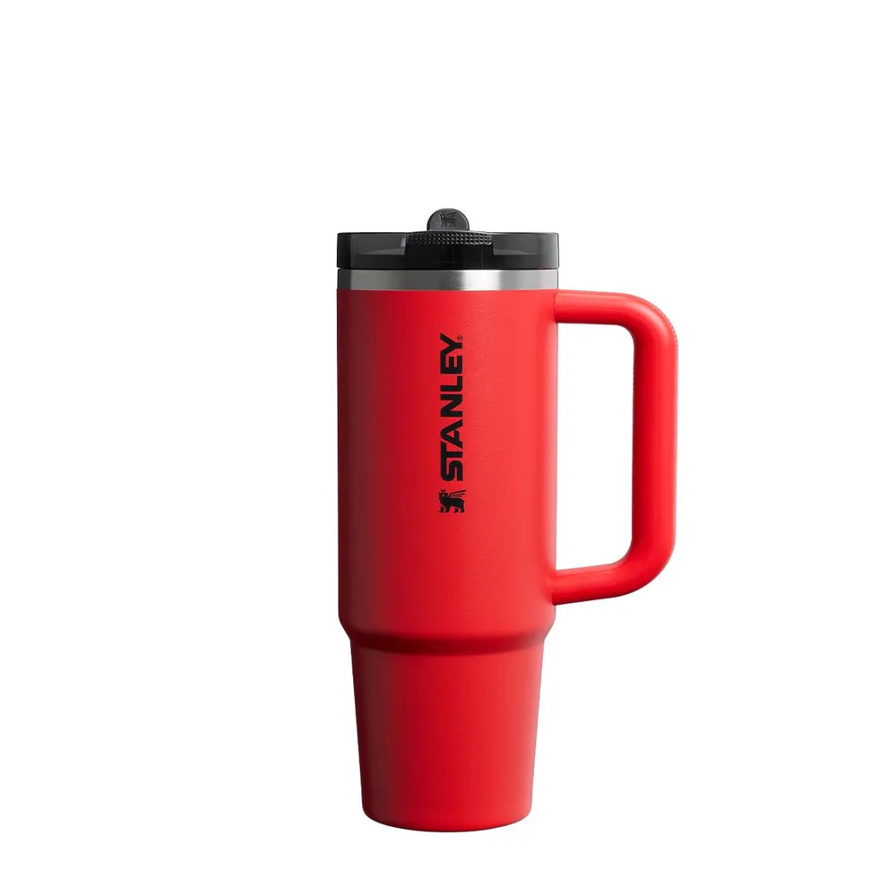 Термокружка Stanley Quencher ProTour Flip Straw 0,89 л, герметичная крышка с мундштуком, сталь 18/8, Chili Black