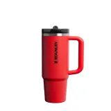 Термокружка Stanley Quencher ProTour Flip Straw 0,89 л, герметичная крышка с мундштуком, сталь 18/8, Chili Black — фото 1