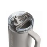 Термокружка Stanley Quencher ProTour Flip Straw 0,89 л, герметичная, со складным мундштуком, Ash серая — фото 3