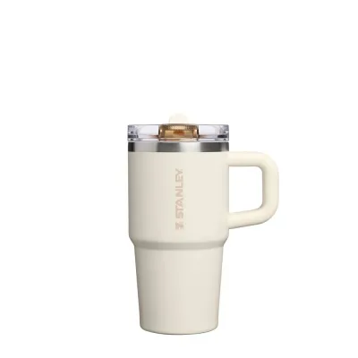 Термокружка Stanley Quencher ProTour Flip Straw 0,59 л с ручкой и откидной трубочкой, кремовая Cream