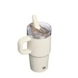 Термокружка Stanley Quencher ProTour Flip Straw 0,59 л с ручкой и откидной трубочкой, кремовая Cream — фото 2