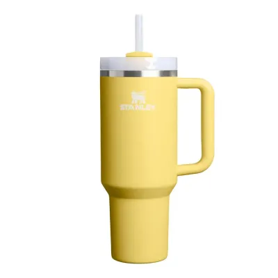Термокружка Stanley Quencher H2.0 FlowState 1,18 л с трубочкой и ручкой, Daffodil жёлтая