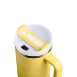 Термокружка Stanley Quencher H2.0 FlowState 1,18 л с трубочкой и ручкой, Daffodil жёлтая — фото 3