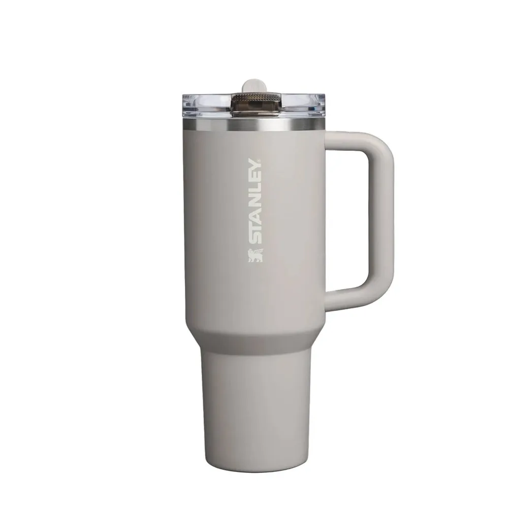 Термокружка Stanley Quencher ProTour Flip Straw 1,18 л для холодных и тёплых напитков, герметичная, Ash серая