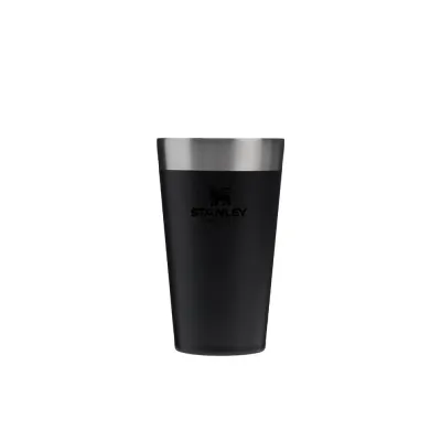 Термокружка Stanley Stacking Beer Pint 470 мл стальная, складывается стопкой, чёрная Black 2.0