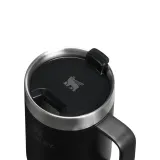Термокружка Stanley Everyday Suburban 0,47 л с ручкой, вакуумная, сталь 18/8, крышка Tritan drink-through, Black 2.0 чёрная — фото 3