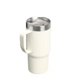 Термокружка Stanley Everyday Suburban 0,47 л с ручкой, вакуумная, сталь 18/8, прозрачная крышка Tritan, Cream Gloss кремовая глянцевая — фото 2