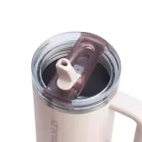 Термокружка Stanley Quencher ProTour Flip Straw 1,18 л с трубочкой, розовая Rose Quartz — фото 3