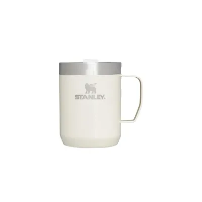 Кружка туристическая Stanley Legendary Classic Camp Mug 230 мл, с ручкой и крышкой, стальная, бежевая Cream Gloss