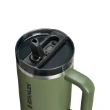 Термокружка Stanley Quencher ProTour Flip Straw 1,18 л с откидной трубочкой, зелёная Dried Pine — фото 3