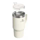 Термокружка Stanley Everyday Suburban 0,71 л с ручкой и прозрачной крышкой Tritan, сталь 18/8, Cream Gloss кремовая глянцевая — фото 3