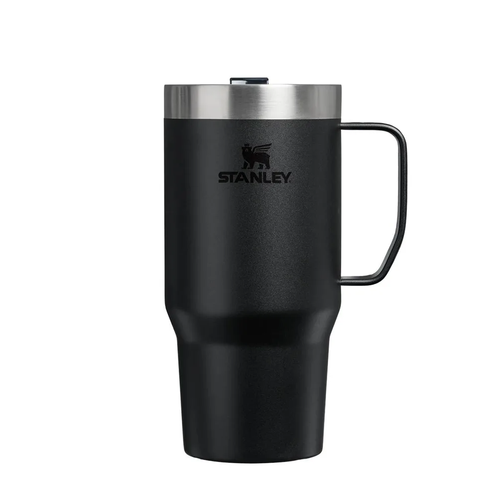 Термокружка Stanley Everyday Suburban 0,71 л с ручкой и крышкой Tritan, нержавеющая сталь 18/8, Black 2.0 чёрная