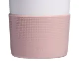 Набор силиконовых аксессуаров для Stanley Quencher 0,6 л / 0,89 л: накладка на дно и 2 колпачка для трубочки, розовый Pink Dust — фото 2