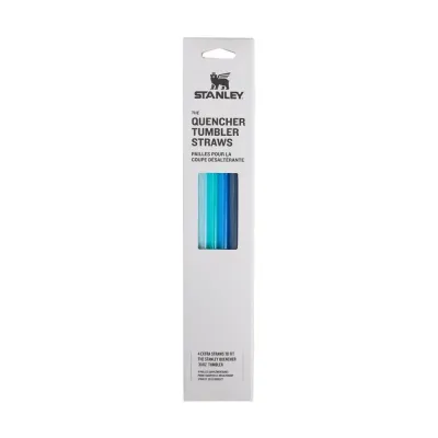 Запасные трубочки Stanley для кружки Quencher H2.O FlowState 0,89 л (30oz), многоразовые, без BPA, оттенки синего Blue