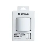 Набор силиконовых аксессуаров для Stanley Quencher 1,18 л: накладка на дно и 2 колпачка для трубочки, Pale Stone — фото 1