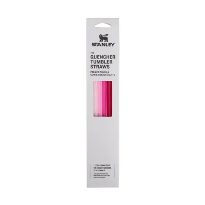 Запасные трубочки Stanley для кружки Quencher H2.O FlowState 0,89 л (30oz), многоразовые, без BPA, оттенки розового Pink