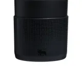 Набор силиконовых аксессуаров для Stanley Quencher 1,18 л: накладка на дно и 2 колпачка для трубочки, чёрный Black — фото 3