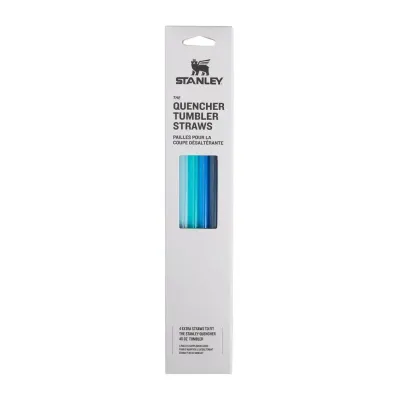 Трубочки Stanley для кружки Quencher H2.O FlowState 1,18 л, набор 4 шт, многоразовые, синие Blue