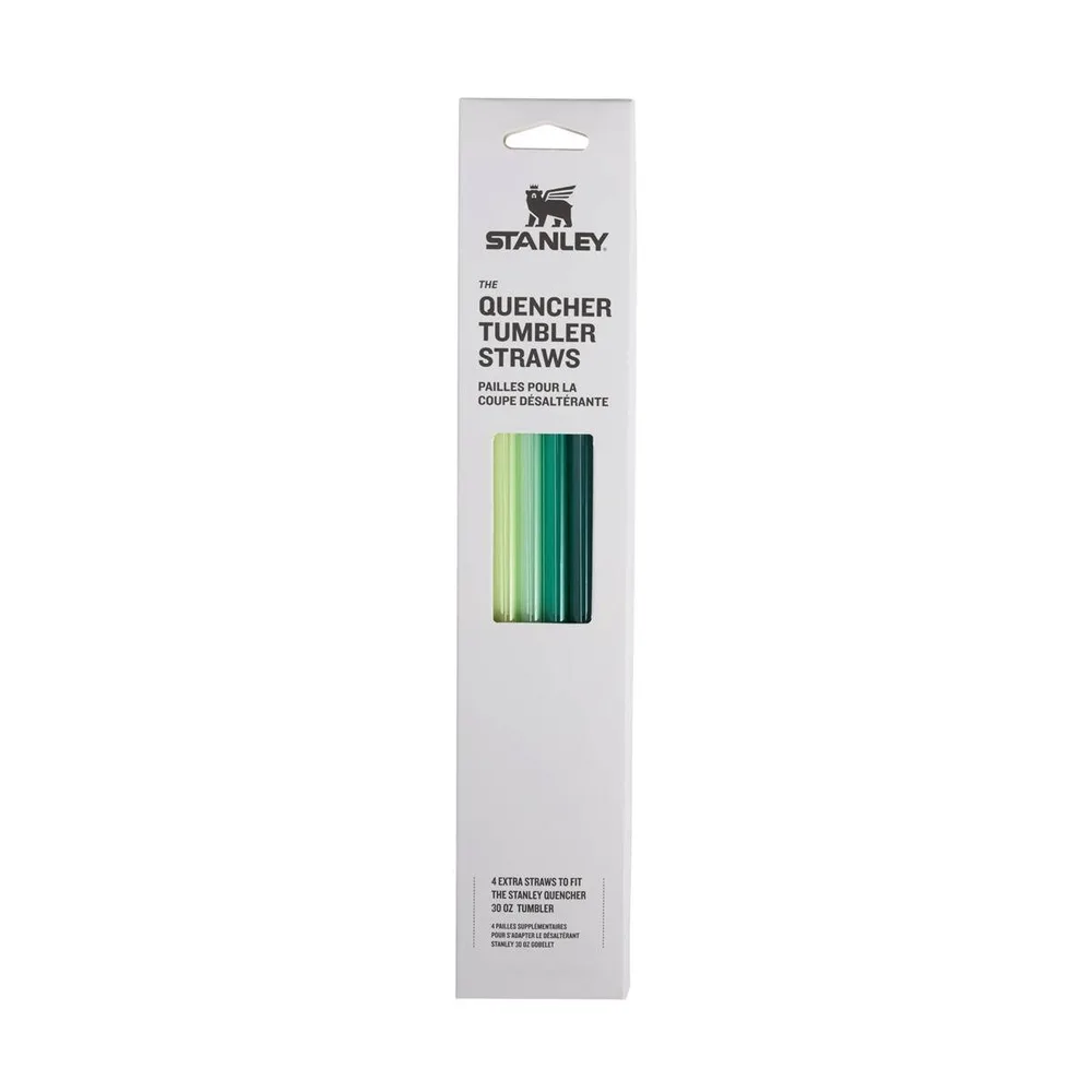 Запасные трубочки Stanley для кружки Quencher H2.O FlowState 0,89 л (30oz), многоразовые, без BPA, оттенки зелёного Green
