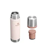 Термос Stanley Legendary Classic 0,6 л, вакуумная изоляция, нержавеющая сталь, кружка в крышке, Rose Quartz розовый — фото 2