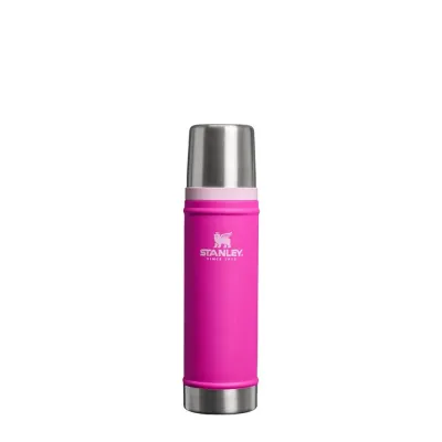 Термос Stanley Legendary Classic 0,6 л стальной вакуумный, с крышкой-кружкой и переливной пробкой, Violet Blossom