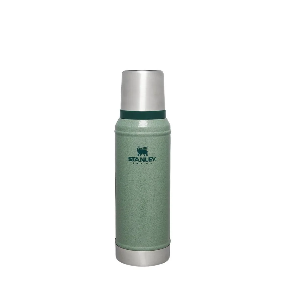 Термос Stanley Legendary Classic 0,95 л стальной вакуумный, с крышкой-кружкой и переливной пробкой, Hammertone Green зелёный