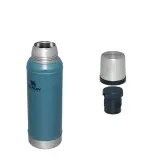 Термос Stanley Legendary Classic 0,95 л стальной вакуумный, с крышкой-кружкой и переливной пробкой, Hammertone Lake синий — фото 2