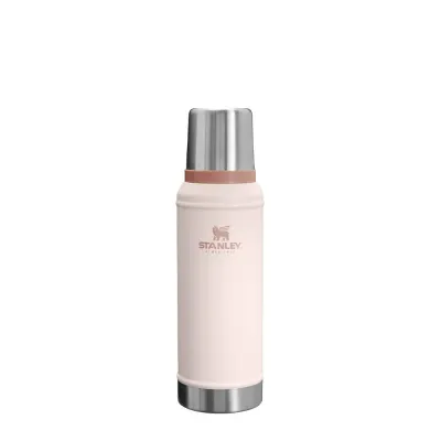 Термос Stanley Legendary Classic 0,95 л стальной вакуумный, с крышкой-кружкой и переливной пробкой, Rose Quartz розовый