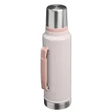 Термос Stanley Legendary Classic 1,4 л стальной вакуумный, со складной ручкой и крышкой-кружкой, Rose Quartz розовый — фото 2