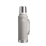 Термос Stanley Legendary Classic 1,4 л стальной вакуумный, со складной ручкой и крышкой-кружкой, Hammertone Ash серый — фото 1