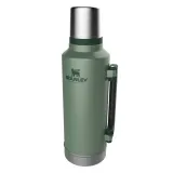 Термос Stanley Legendary Classic 1,9 л стальной вакуумный, со складной ручкой, проточной пробкой и крышкой-кружкой, зелёный — фото 4