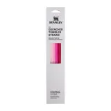 Трубочки Stanley для кружки Quencher H2.O FlowState 1,18 л, набор 4 шт, многоразовые, розовые — фото 1
