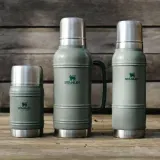 Термос Stanley The Artisan 1,4 л, нержавеющая сталь 18/8, зелёный Hammertone Green — фото 4