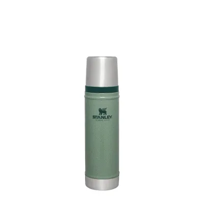 Термос Stanley Legendary Classic 0,6 л из нержавеющей стали, вакуумный, крышка-кружка, Hammertone Green зелёный