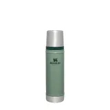 Термос Stanley Legendary Classic 0,6 л из нержавеющей стали, вакуумный, крышка-кружка, Hammertone Green зелёный — фото 1