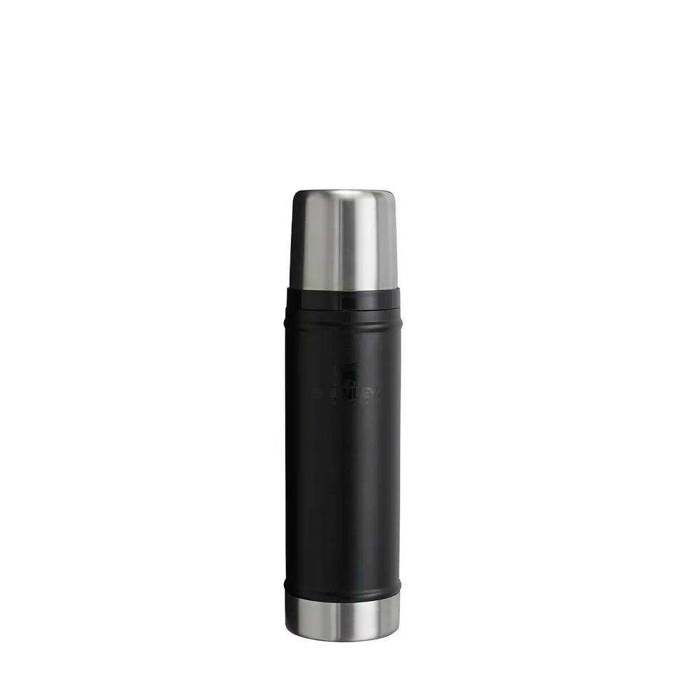 Термос Stanley Legendary Classic 0,6 л, нержавеющая сталь 18/8, с крышкой-кружкой, чёрный Black 2.0