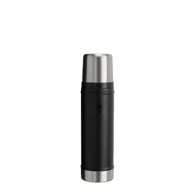 Термос Stanley Legendary Classic 0,6 л, нержавеющая сталь 18/8, с крышкой-кружкой, чёрный Black 2.0