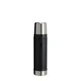 Термос Stanley Legendary Classic 0,6 л, нержавеющая сталь 18/8, с крышкой-кружкой, чёрный Black 2.0 — фото 1