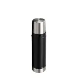 Термос Stanley Legendary Classic 0,6 л, нержавеющая сталь 18/8, с крышкой-кружкой, чёрный Black 2.0 — фото 3
