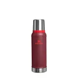 Термос Stanley Legendary Classic 0,95 л стальной вакуумный, с крышкой-кружкой и переливной пробкой, Cranberry красный — фото 1