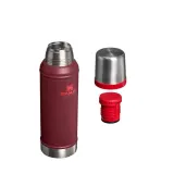 Термос Stanley Legendary Classic 0,95 л стальной вакуумный, с крышкой-кружкой и переливной пробкой, Cranberry красный — фото 2